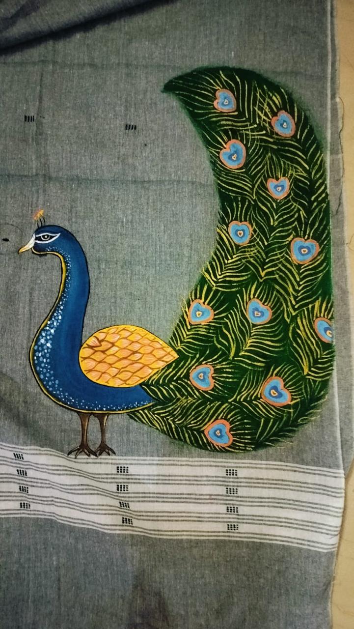 HAND PAINTED DUPATTA